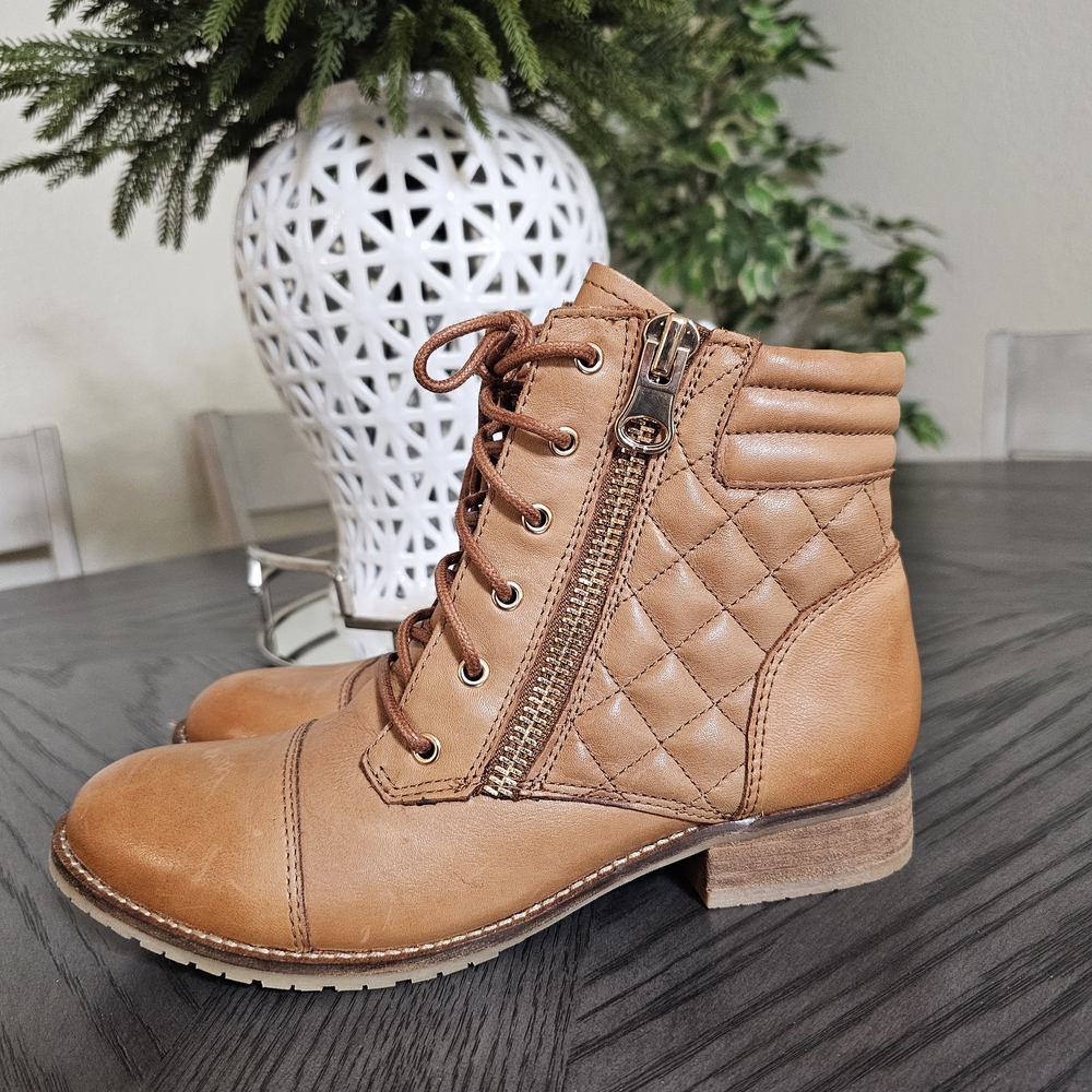 Aldo Brown Quilted Ankle Boots